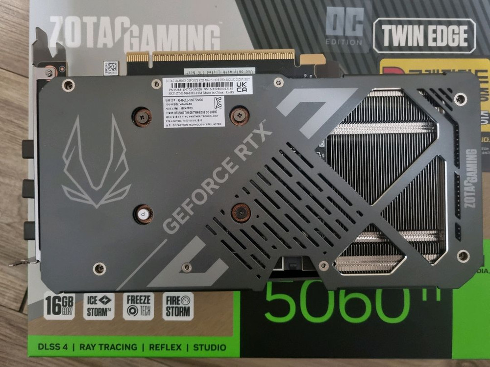 zotac RTX 5060Ti 16gb 그래픽카드--1