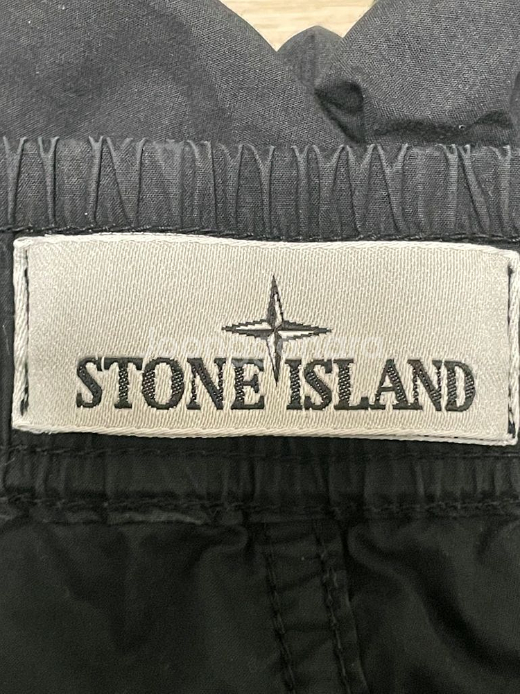 [ 29 ] 23ss 스톤아일랜드 와펜패치 카고팬츠 밴딩 블랙--2