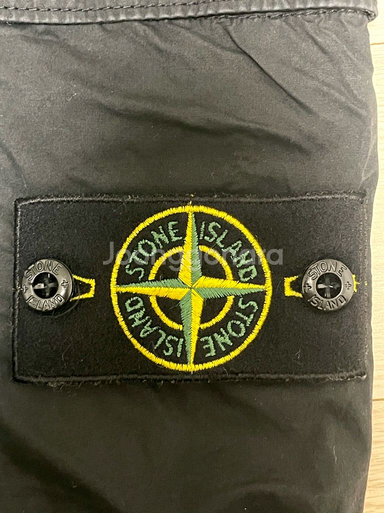 [ 29 ] 23ss 스톤아일랜드 와펜패치 카고팬츠 밴딩 블랙--3