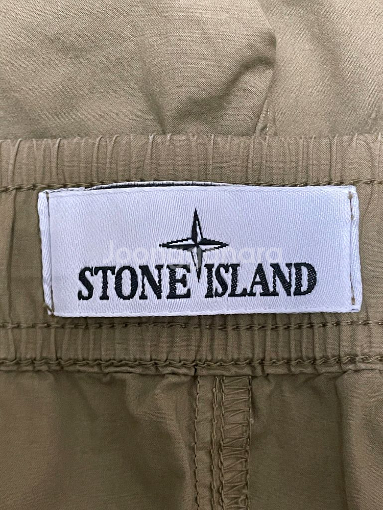[ 30 ] 23ss 스톤아일랜드 와펜패치 트랙팬츠 밴딩 다크 베이지--2