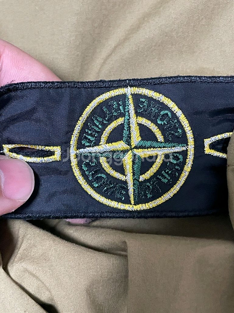 [ 30 ] 23ss 스톤아일랜드 와펜패치 트랙팬츠 밴딩 다크 베이지--4