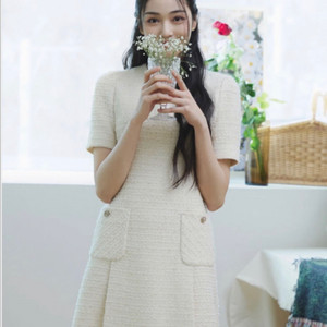 잇미샤 트윙글 트위드 미니원피스