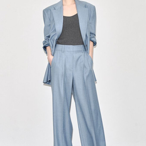 한섬 타임 수입 모 100 싱글 브레스티드 오버핏 자켓 새상품