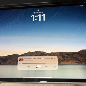 아이패드 에어 m2 13인치 퍼플 128기가 셀룰러 애케플o