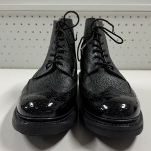 그랜슨 부츠(Black Fred Leather Brogue Boots)