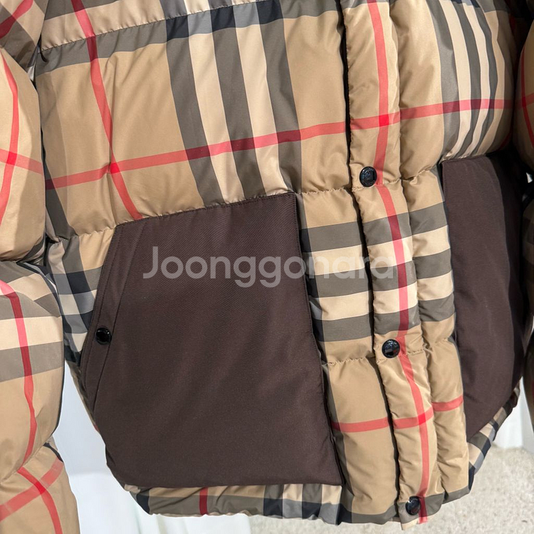 [XL사이즈]버버리 체크 퍼퍼 자켓 아카이브 베이지--2