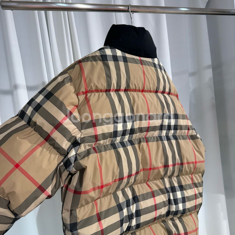 [XL사이즈]버버리 체크 퍼퍼 자켓 아카이브 베이지--3