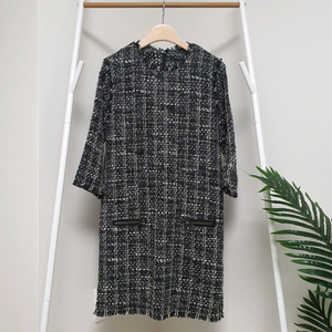 나이스클랍ADD 블랙 트위드원피스