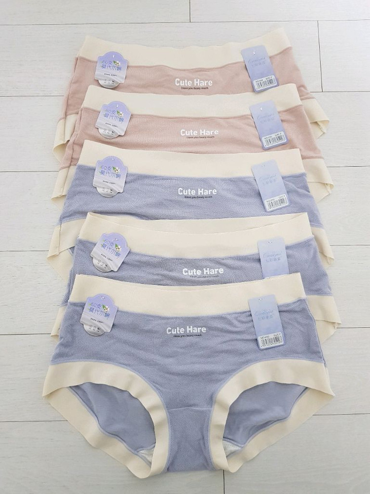 60수 모달 코튼 여성 속옷 팬티 여성 팬티 5장 세트 언더웨어 새상품 (미사용) 이미지