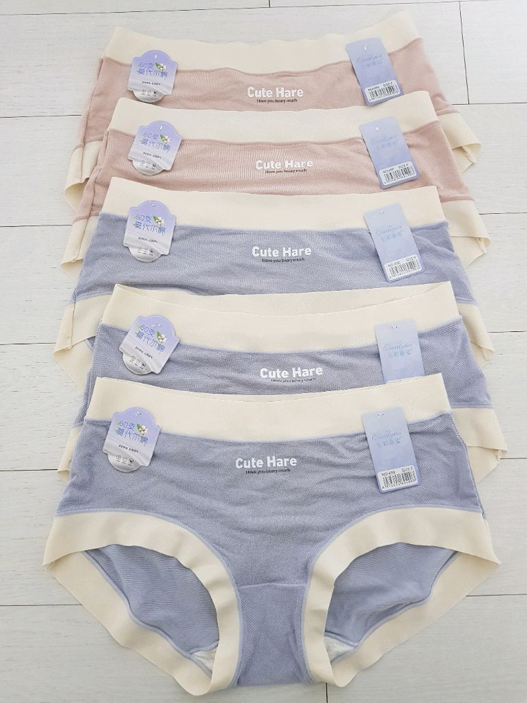 60수 모달 코튼 여성 속옷 팬티 여성 팬티 5장 세트 언더웨어 새상품 (미사용) 이미지