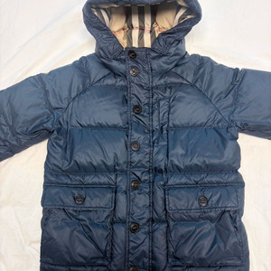 버버리키즈 패딩 네이비 6y