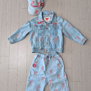 베베드피노 메르시버니 데님 풀세트 110 +모자