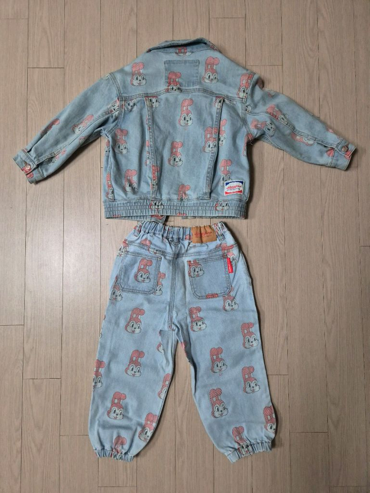 베베드피노 메르시버니 데님 풀세트 110 +모자--1