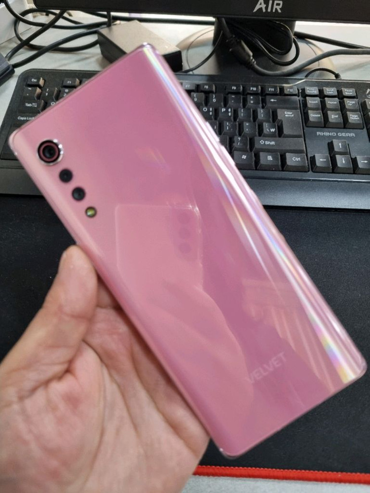 LG벨벳 128G 무잔상 깨끗한 중고폰 싸게팔아요 이미지