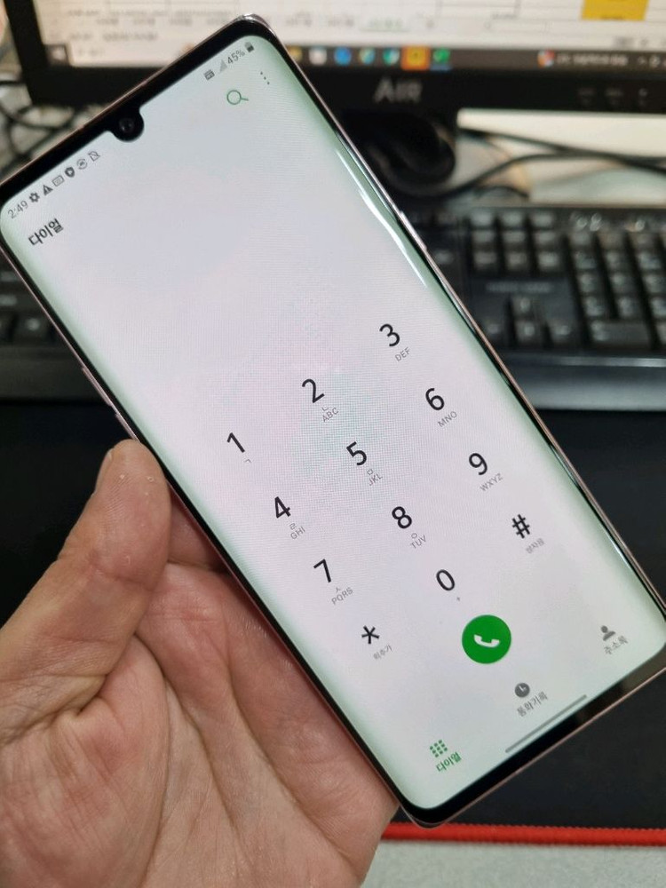 LG벨벳 128G 무잔상 깨끗한 중고폰 싸게팔아요 이미지