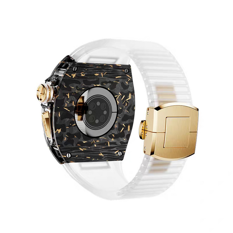 Oceanora 리차드 밀 탄소 섬유 애플 워치 케이스--5