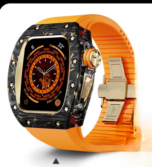 Oceanora 리차드 밀 탄소 섬유 애플 워치 케이스--9