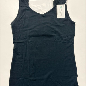 [새제품] 원더브라 고급 텐셀 브이넥 민소매 런닝 딥네이비 S 이미지