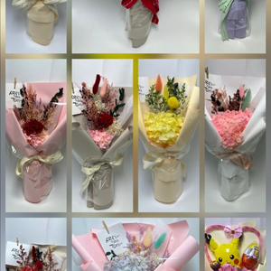 프리저브드 꽃다발 생화 말린 꽃다발 졸업식 입학식