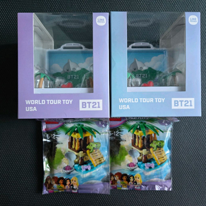 BT21 월드투어 토이 미국 캐릭터 피규어