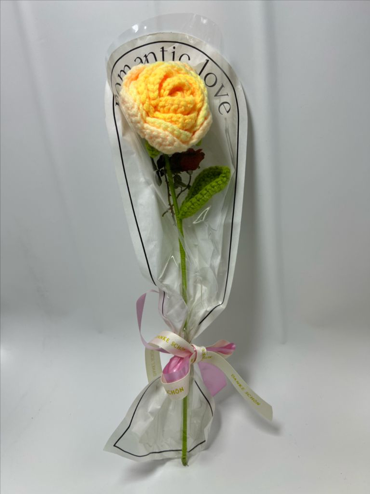 핸드메이드 털실 뜨개 꽃다발 졸업식 입학식 기념일--1