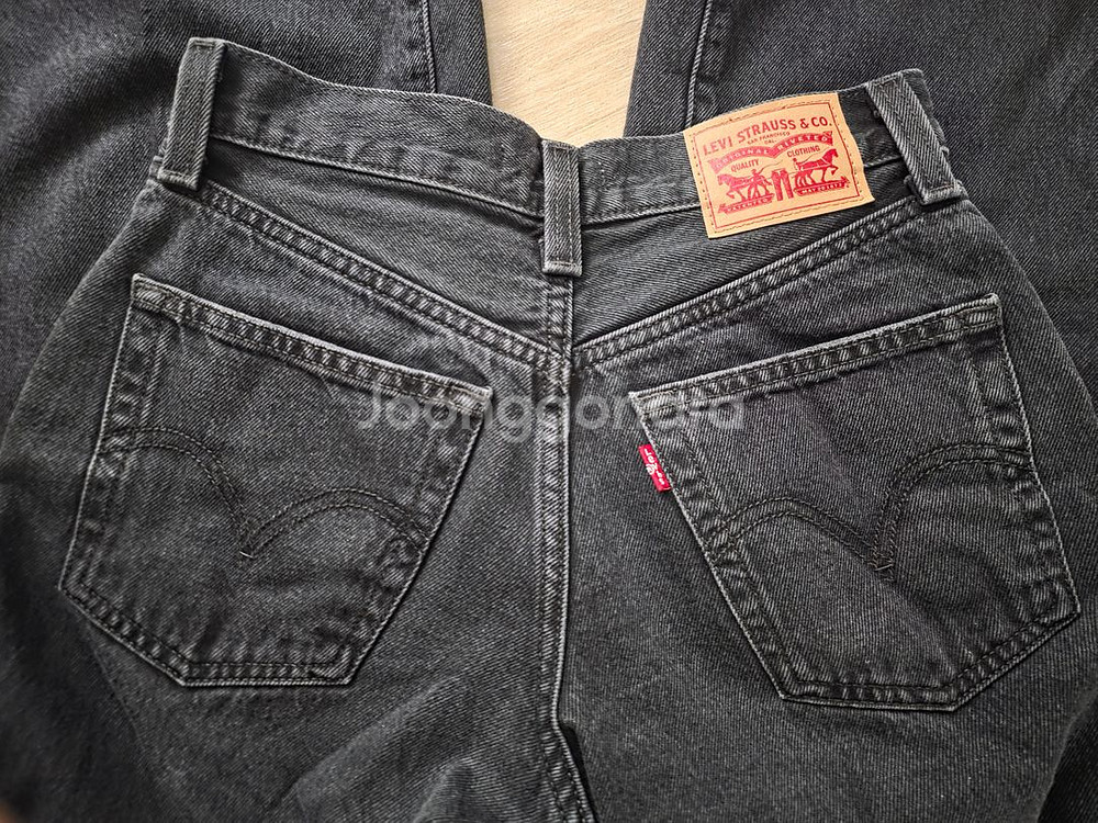 리바이스 여성 94 배기 와이드 레그 데님--4