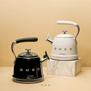 카누 스메그 휘슬주전자 검정 팝니다