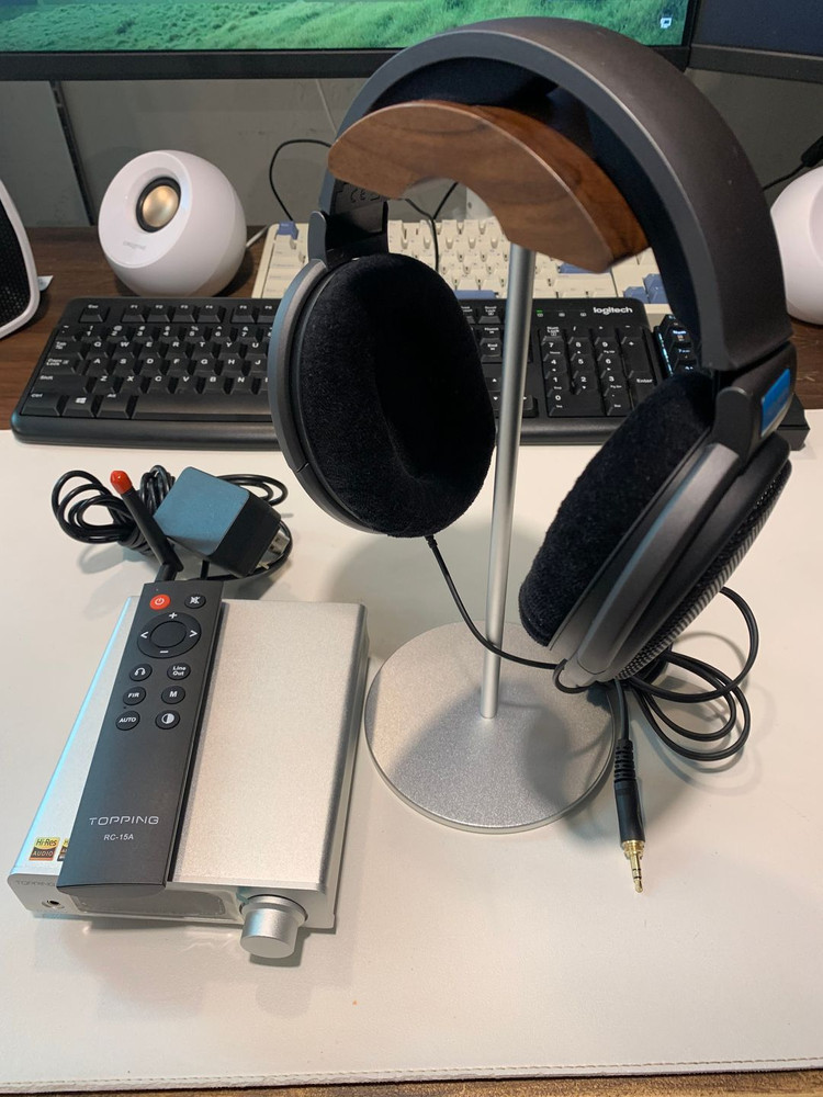 (따로 판매 가능) 헤드폰 젠하이저 HD600, DX3 PRO+ (득삼플), 헤드셋 거치대 판매합니다--0