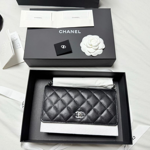 woc샤넬 캐비어 턴락 은장