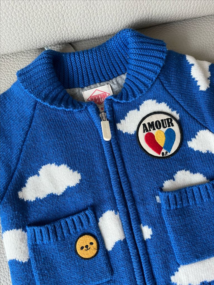 베베드피노 구름니트 상하의 세트--2