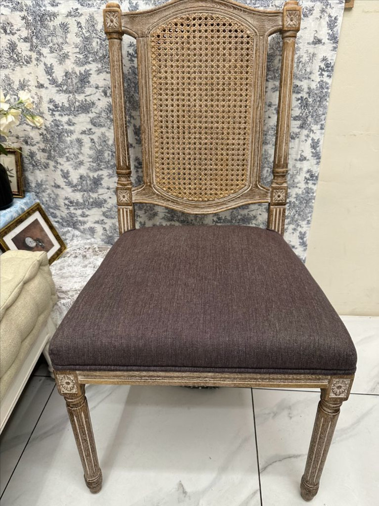 메종드블랑 엔틱 라탄의자 유럽풍 프렌치가구 의자 급처 이미지