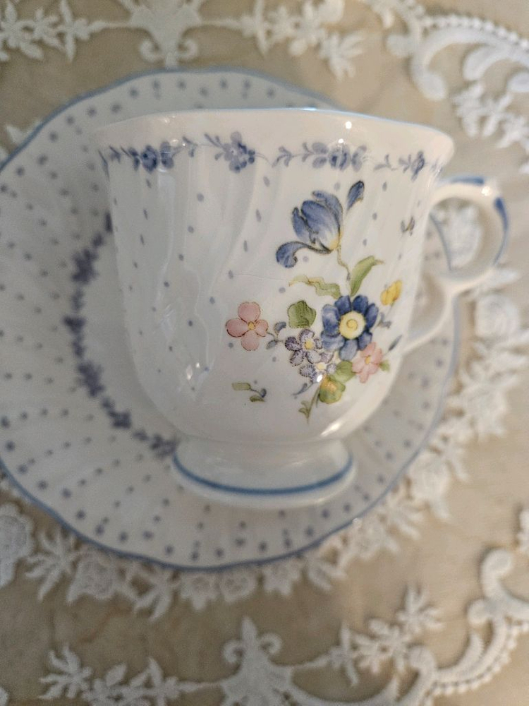 니코 블루 피오니(빙열) 찻잔세트(2조일괄) 판매해요--7