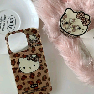 TYREUS 헬로키티 호피 맥세이프 그립톡 아이폰16프로 개봉 새제품