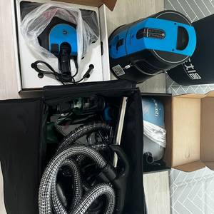 비치움 클린맥스 신형(파란색) 메트리스, 소파, 카페트 등 건식, 습식, 스팀케어 청소기 풀세트 양도합니다.