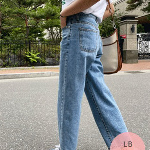 부클 데님 팬츠