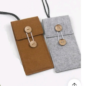 펠트 목걸이 단추 케이스 1+1 폰케이스 안경 선글라스 케이스 지갑 2개