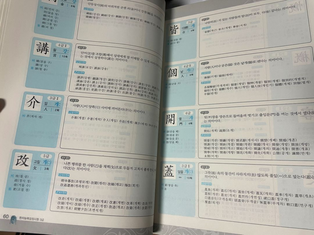 한자능력검정시험 3급, 중국어한자 암기마스터--2