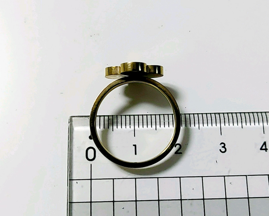 오닉스 클로버 반지 19호 20호 21호 22호 23호 지름 2cm 반클리프--2