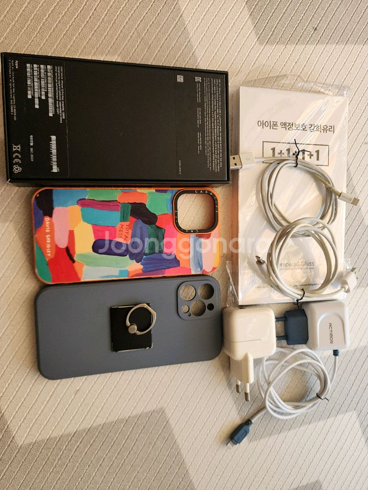 아이폰 12 프로맥스 128GB 그래파이트 (배터리 87%/풀박스/알찬 구성)--6