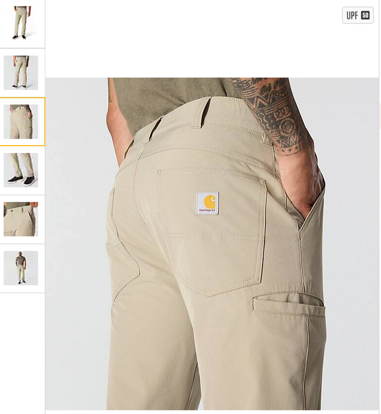 칼하트 워크웨어 남성 바지 릴렉스핏 이미지