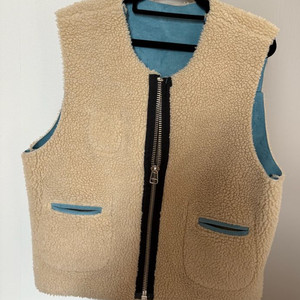 양면 무스탕조끼