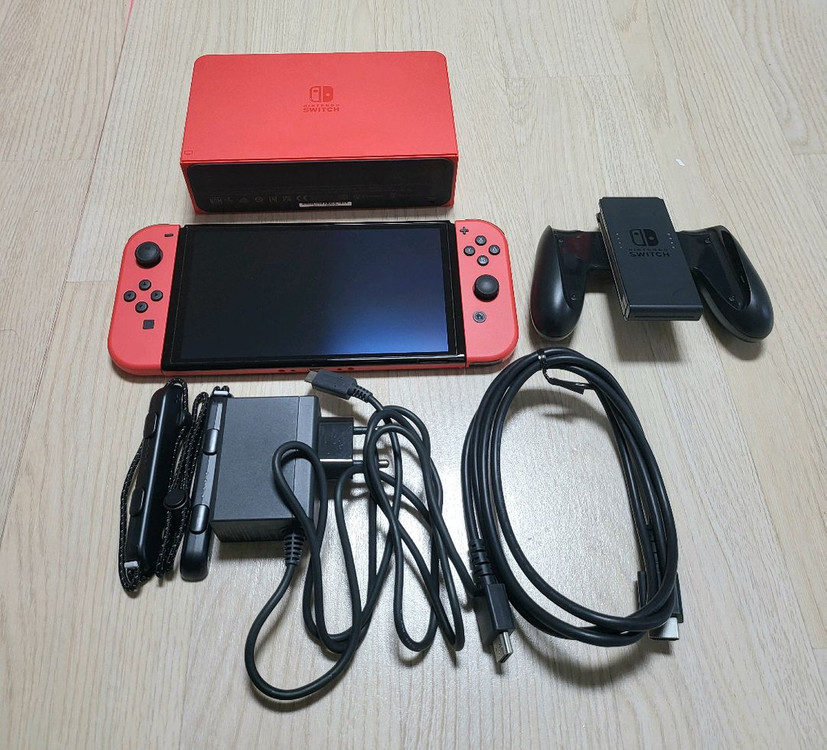 닌텐도 스위치 OLED 마리오 레드--1