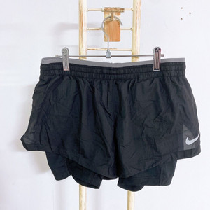 (여성26~27)나이키허리밴딩레깅스배색이중핫팬츠 이미지