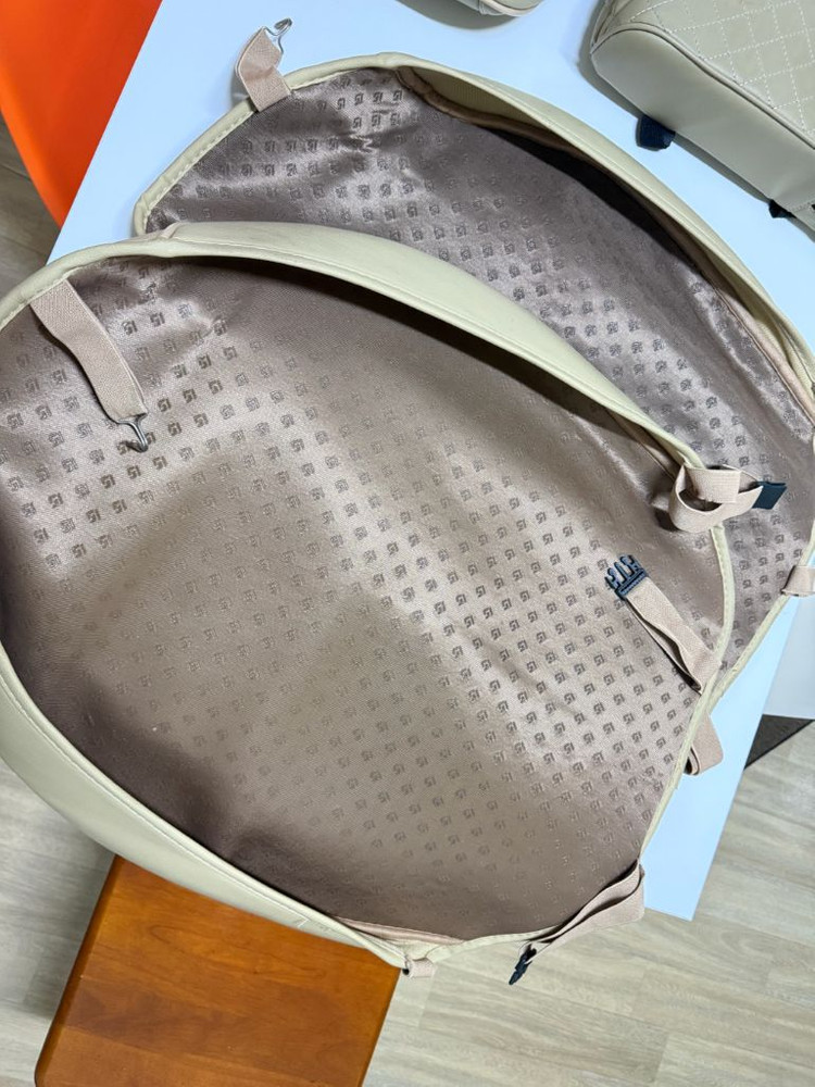 QM5 가죽 베이지 시트커버 판매--4