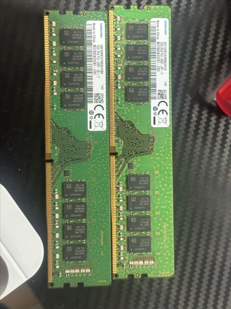 DDR4 2400 8GB 메모리카드 2개 세트 삼성 이미지