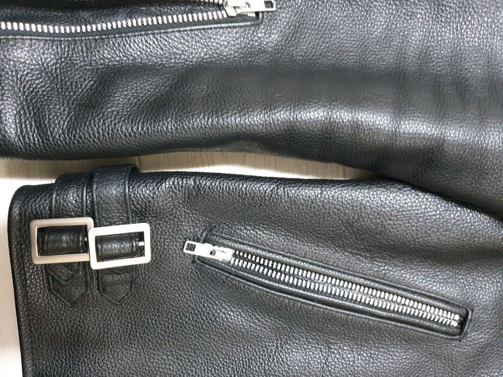 남성 가죽 라이딩 자켓--3