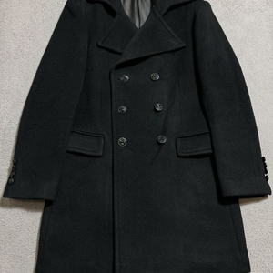 105 TIME HOMME 타임옴므 블랙 캐시미어 코트 솔리드 띠어리 시스템 이미지