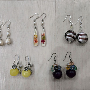 핸드메이드 빈티지 볼드한 귀걸이 5세트 일괄 무료배송 이미지