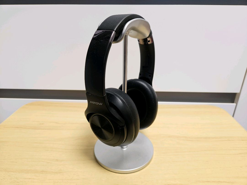 [무료배송] 엠포우 MPOW H21 무선 헤드폰 블랙 + 헤드폰 거치대--1