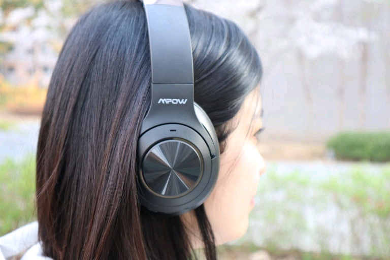 [무료배송] 엠포우 MPOW H21 무선 헤드폰 블랙 + 헤드폰 거치대--7